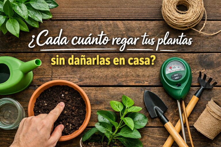 Cada cuánto regar tus plantas sin dañarlas en casa