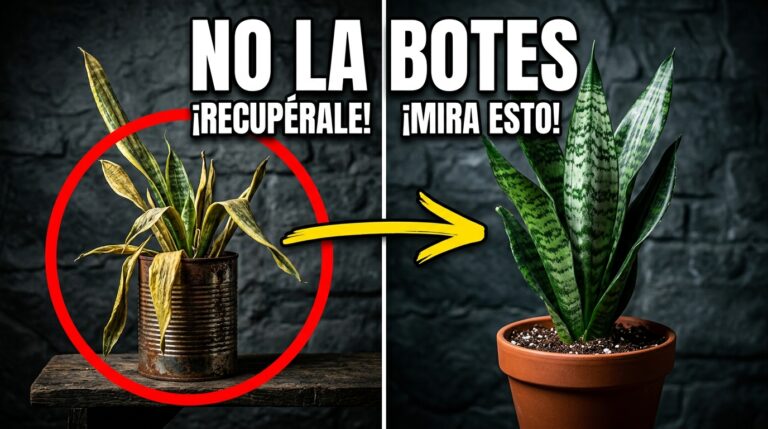 Cómo rescatar una sansevieria casi muerta paso a paso